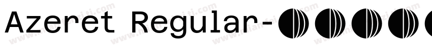 Azeret Regular字体转换
